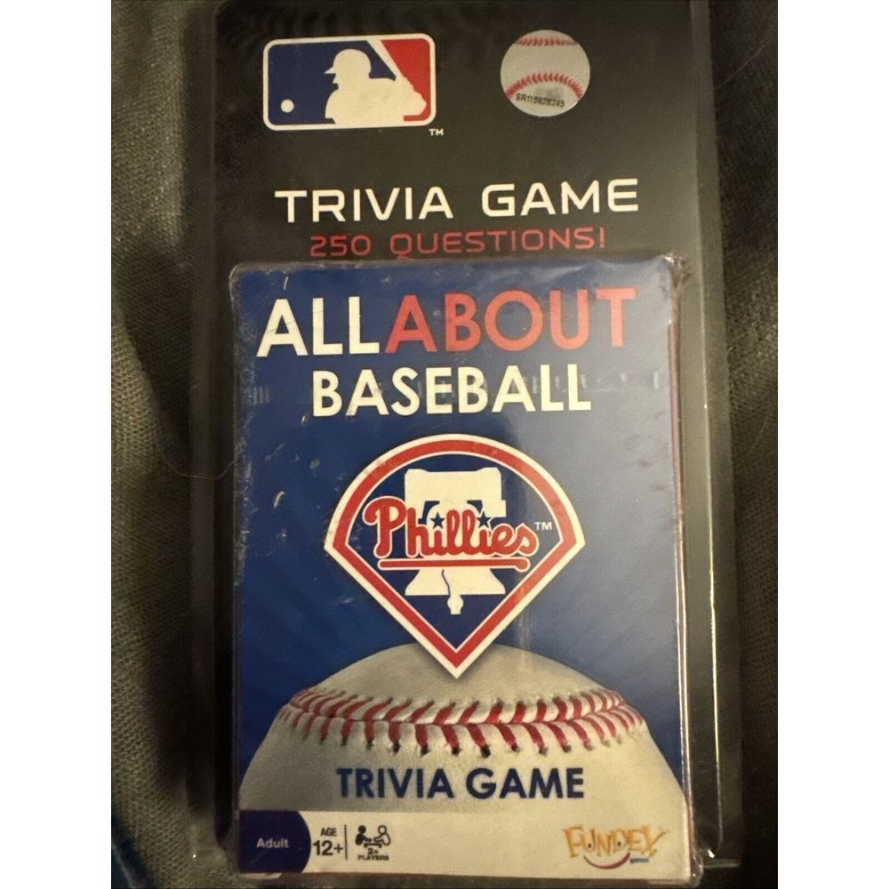 MLB Philadelphia Phillies All About Baseball Trivia Game 250 Questions by Fundex